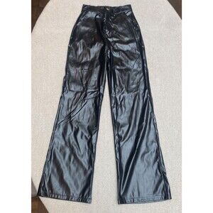 Black Vegan Leather Women’s Size 8 Pleather Pants